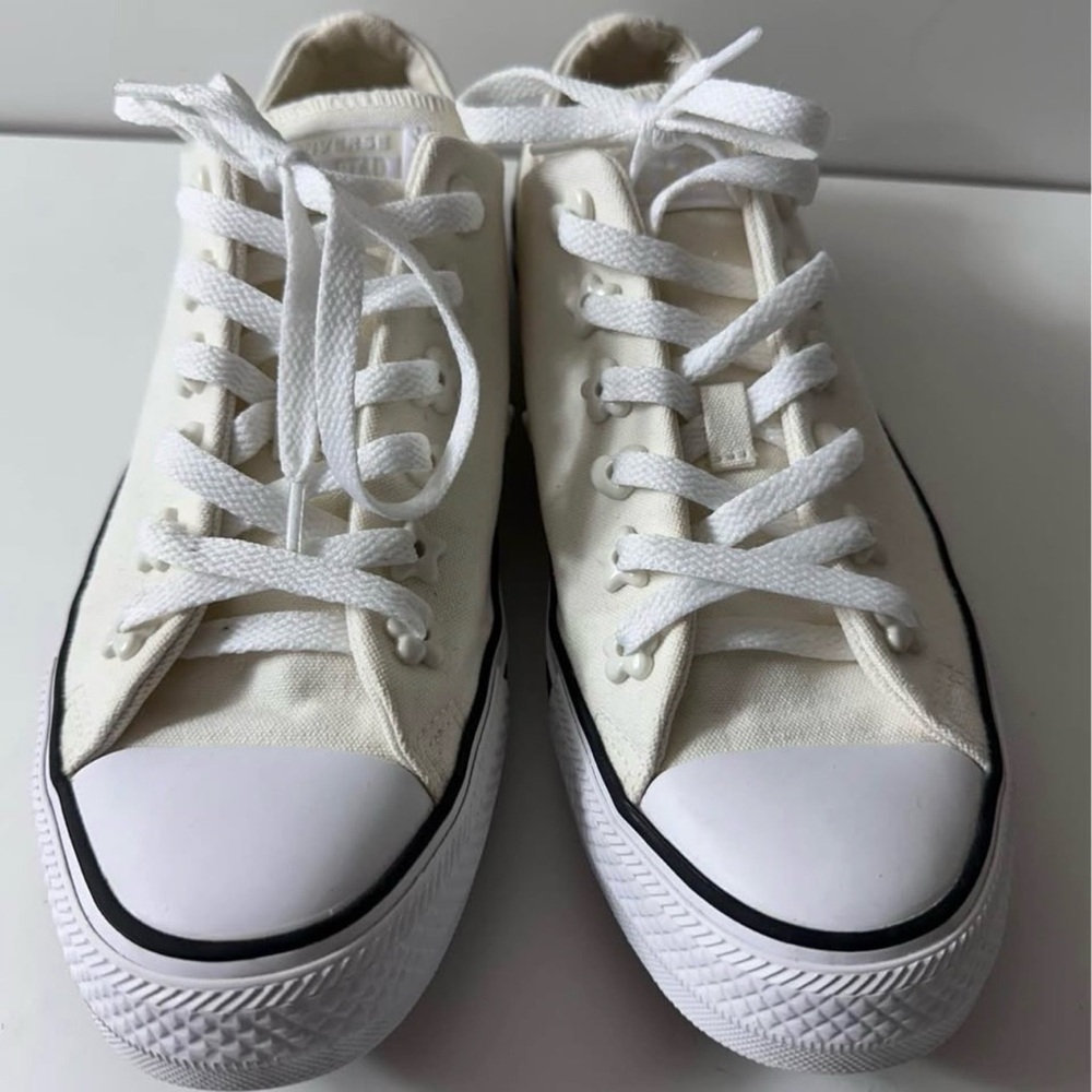 Women's White Converse All Stars Sneakers